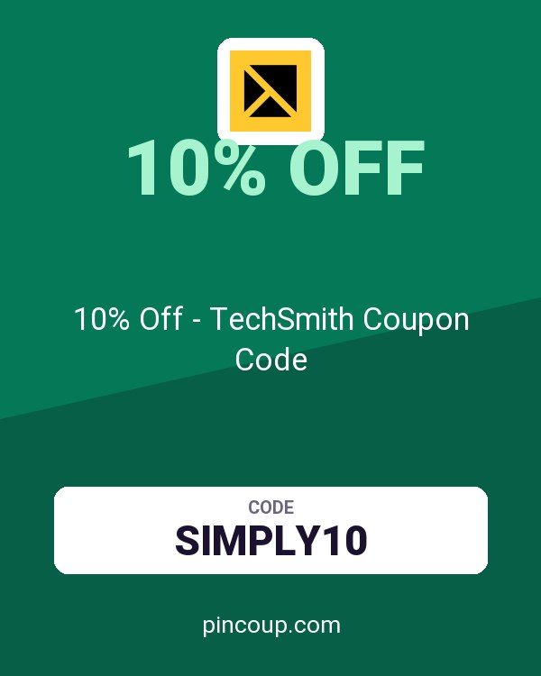 10% Off - TechSmith Coupon Code
