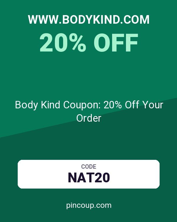 www.bodykind.com: Body Kind Coupon: 20% Off Your Order