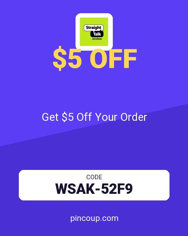 Straight Talk coupon: Get $5 Off Your Order