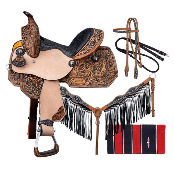 Silver Royal Onyx Saddle Package at HorseLoverZ.com