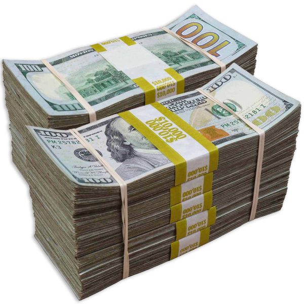 $100,000 RealAged® Full Print New Series Bundle Pack at Prop Money Inc.
