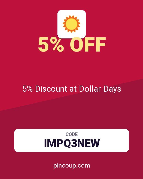 5% Discount at Dollar Days