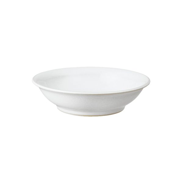 Elements Stone White Medium Shallow Bowl at Denby (US & CA)