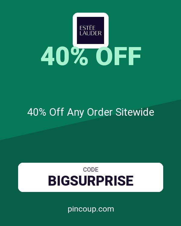 Estee Lauder coupon: 40% Off Any Order Sitewide