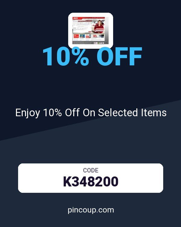 Avis Car Rental coupon: Enjoy 10% Off On Selected Items