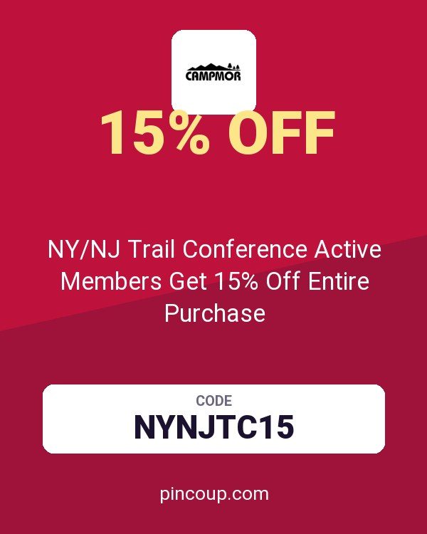 Campmor coupon: NY/NJ Trail Conference Active Members Get 15% Off Entire Purchase