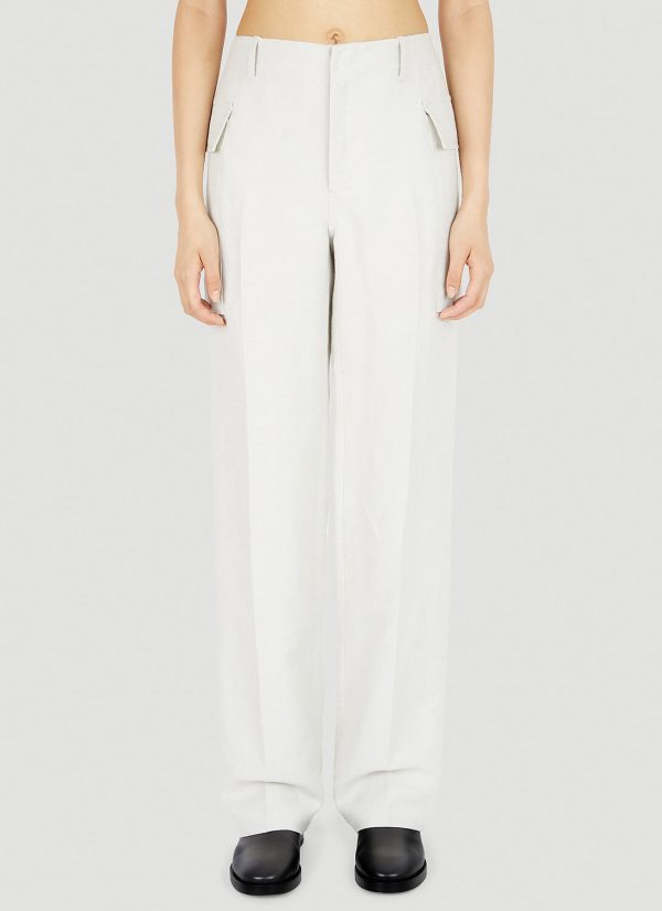 Durazzi Milano Cargo Tailored Pants - Woman Pants White It - 40 at LN-CC