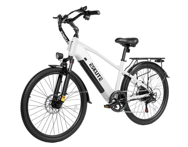 Eskute® C200 SO Electric Bike for Adults - White / Bike at Eskute Ebikes