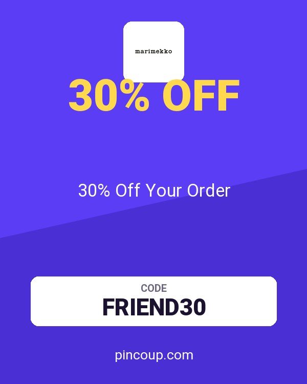 marimekko coupon: 30% Off Your Order