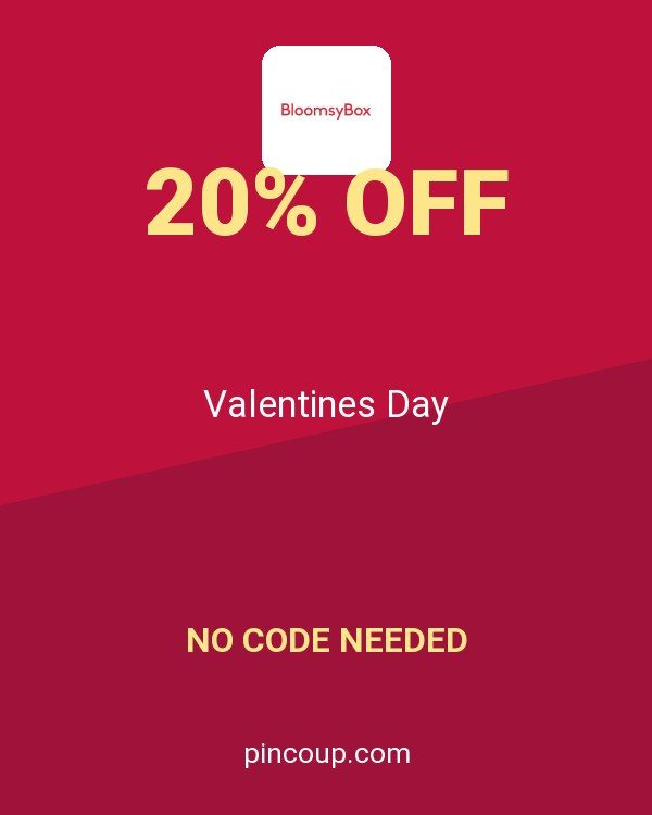BloomsyBox coupon: Valentines Day