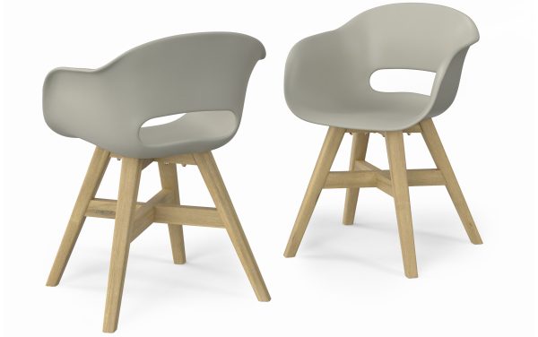 Kona Outdoor Dining Chair in Recycled Plastic (Set of 2) at simpli-home