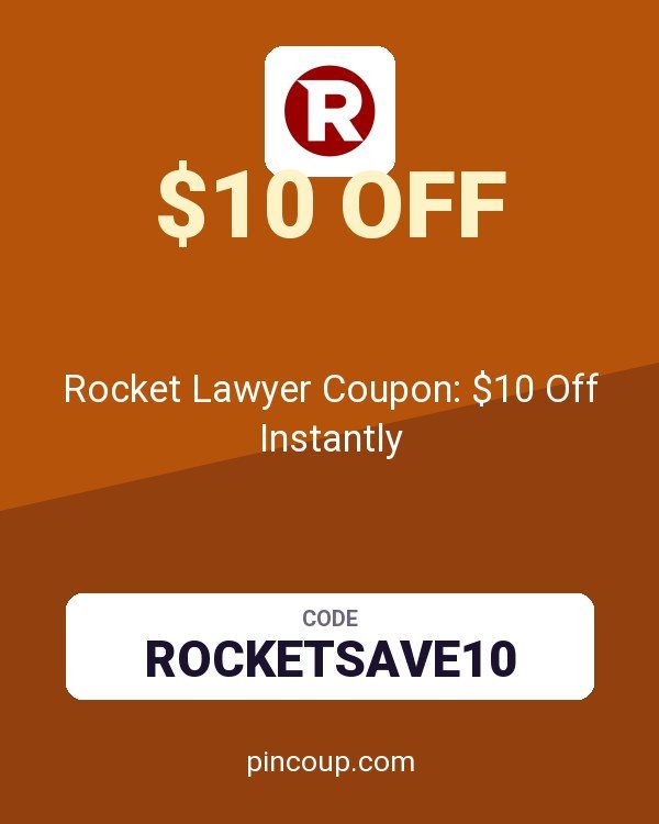 Rocket Lawyer Coupon: $10 Off Instantly