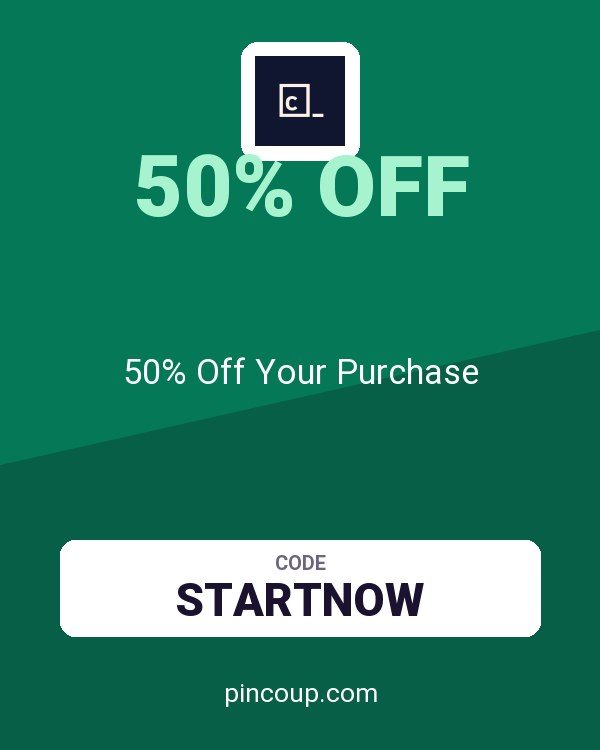 Codecademy coupon: 50% Off Your Purchase