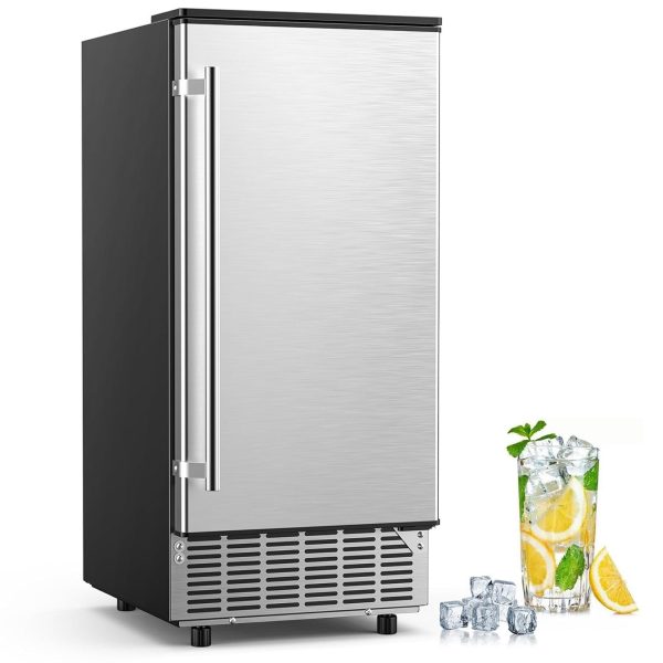 COWSAR Commercial Cube Ice Maker 80lbs/24H, Reversible Door at Kismile