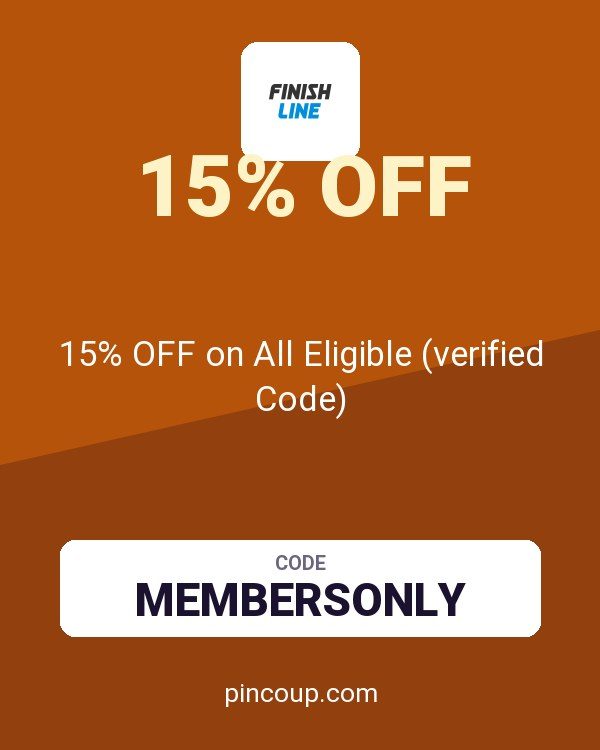 Finish Line coupon: 15% OFF on All Eligible (verified Code)