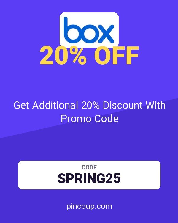 Box coupon: Get Additional 20% Discount With Promo Code