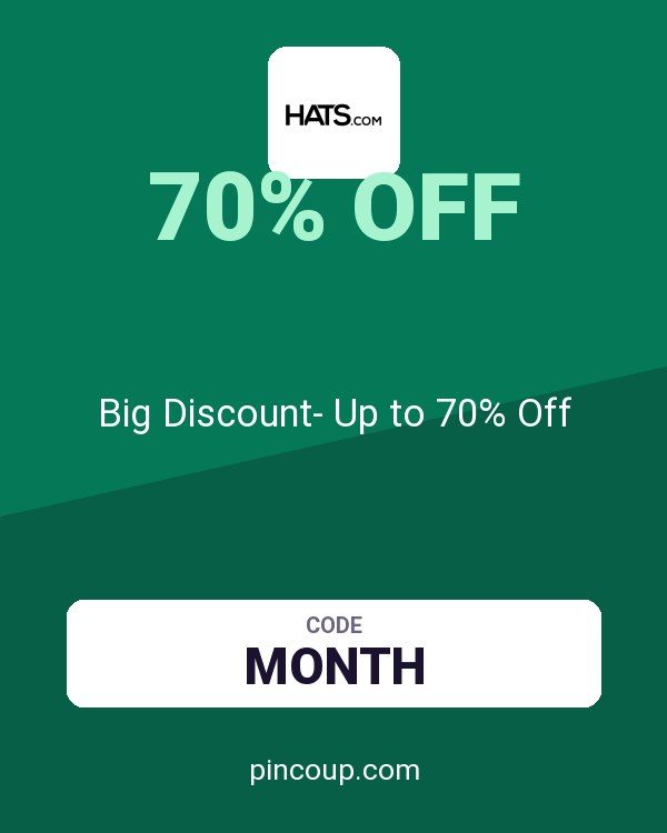 Hats.com coupon: Big Discount- Up to 70% Off