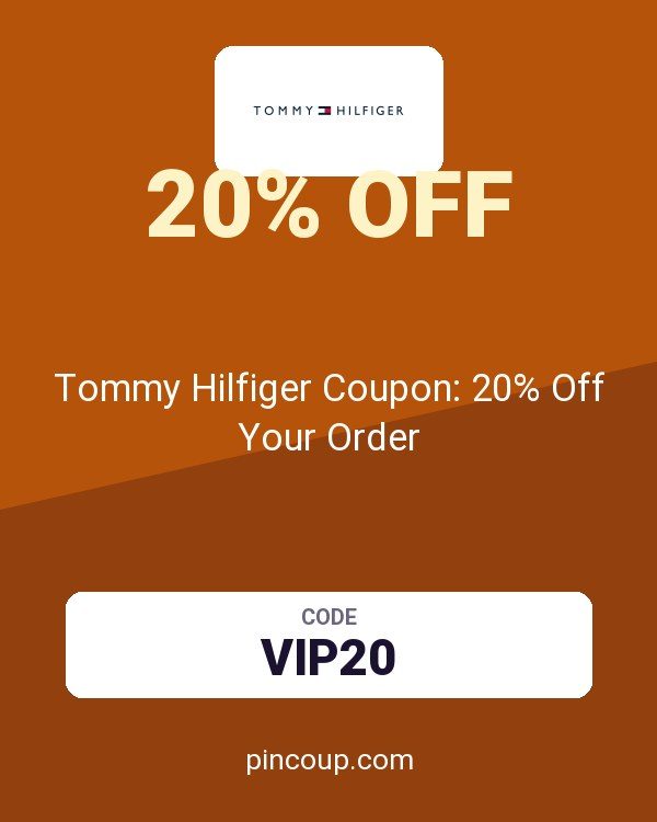 Tommy Hilfiger Coupon: 20% Off Your Order