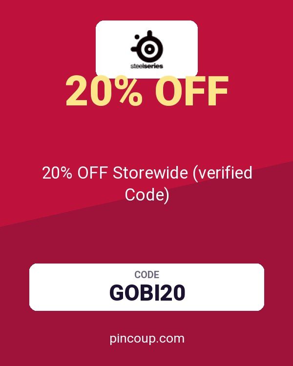 SteelSeries coupon: 20% OFF Storewide (verified Code)