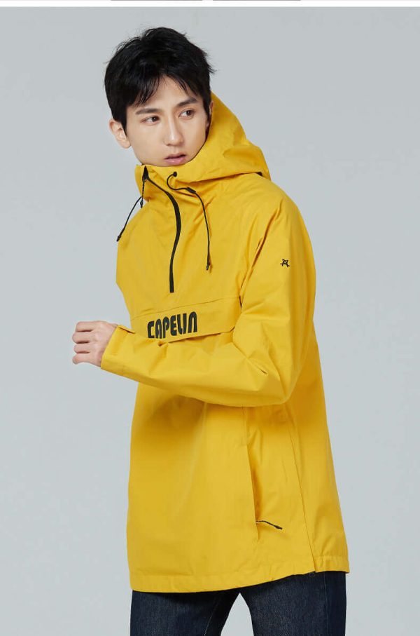 Flap Men's Windbreaker Jacket, L / Yellow at Capelin Crew Ski, Snowboard & Outdoor Gear