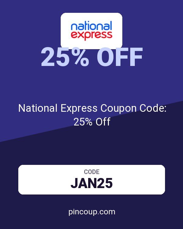 National Express Coupon Code: 25% Off