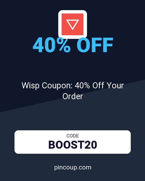 Wisp Coupon: 40% Off Your Order