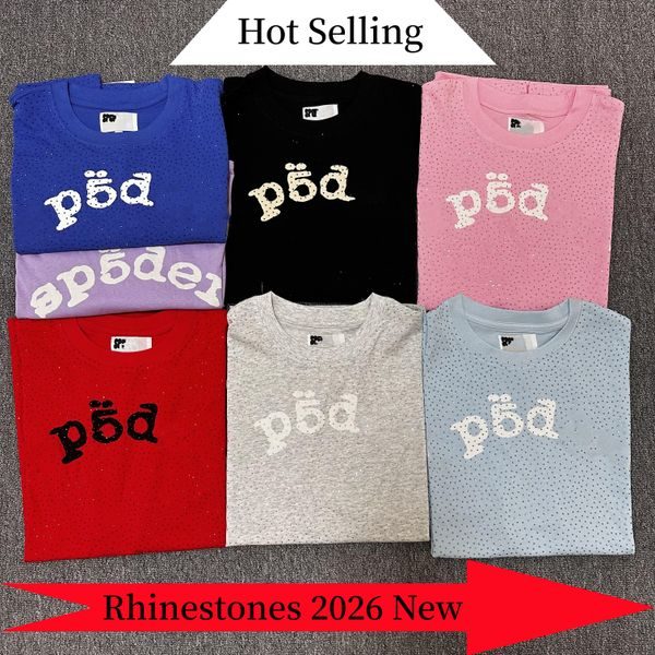 spidery hoodie designer hoodie high quality men hoodies sweatshirts hip-hop sweatpants women's foam puff printed sweatshirts pants bubble printed hoodies at DHgate