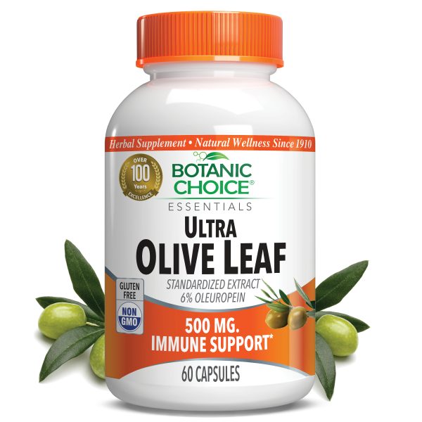 Ultra Olive Leaf 500 mg - Antioxidants Supplement - 60 Capsules at Botanic Choice
