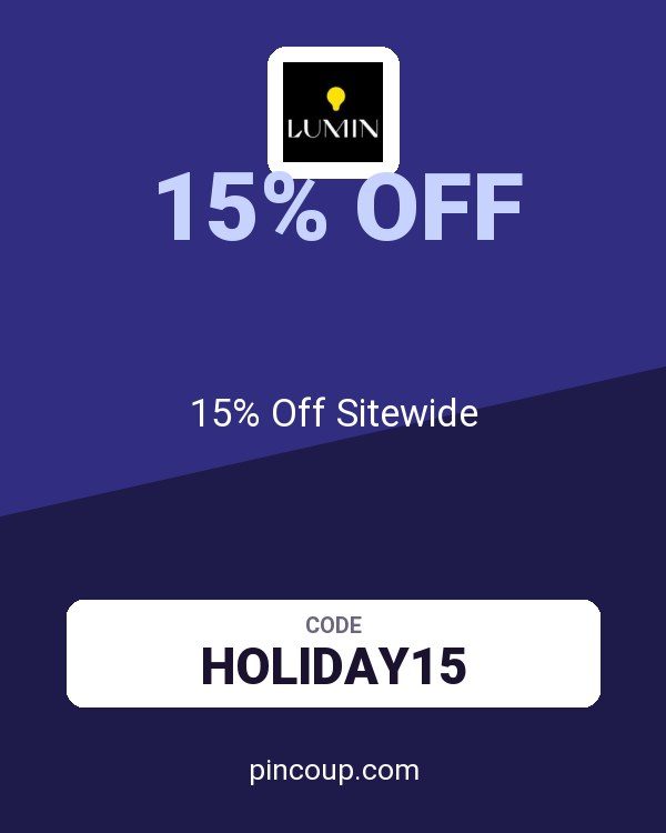 Lumin coupon: 15% Off Sitewide