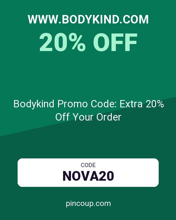 www.bodykind.com coupon: Bodykind Promo Code: Extra 20% Off Your Order