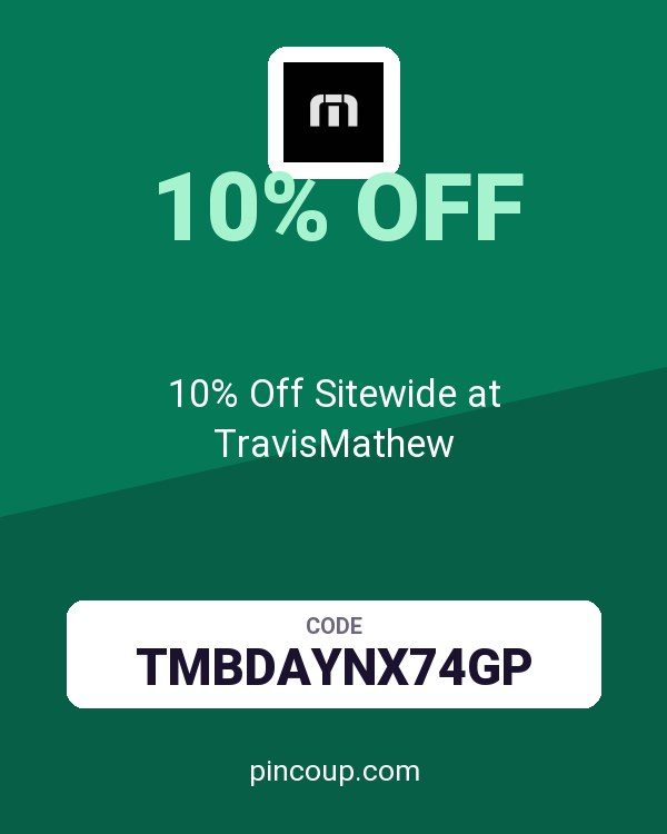 10% Off Sitewide at TravisMathew