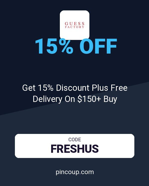Guess Factory coupon: Get 15% Discount Plus Free Delivery On $150+ Buy