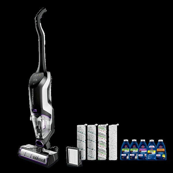 BISSELL CrossWave Cordless Premier All-In-One Multi-Surface Cleaner | Black/Pearl White/ Grapevine Purple Accents | 2597