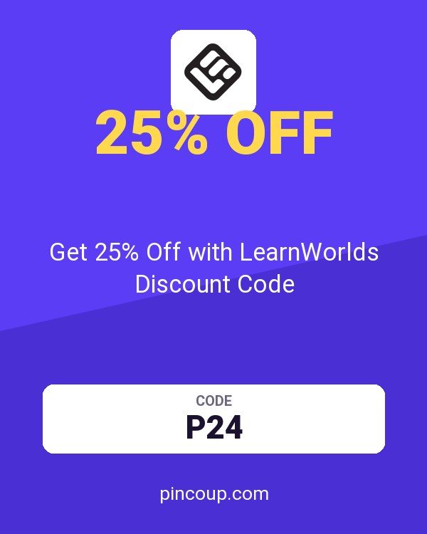 LearnWorlds - Top User-rated Online Course Platform & LMS coupon: Get 25% Off with LearnWorlds Discount Code