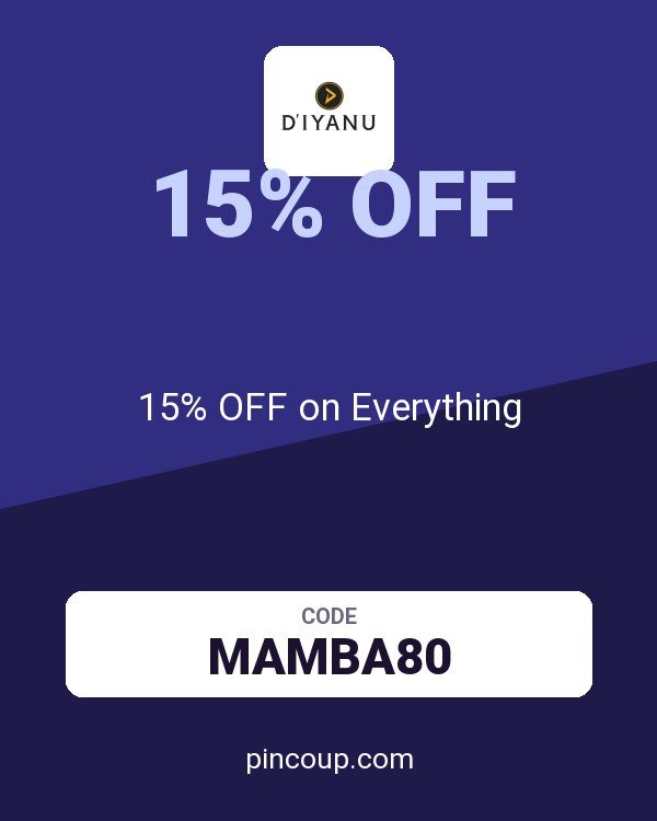 D'iyanu coupon: 15% OFF on Everything