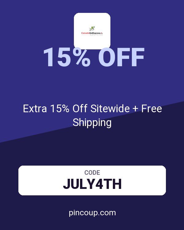 Canada Vet Express coupon: Extra 15% Off Sitewide + Free Shipping