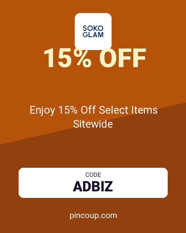Soko Glam coupon: Enjoy 15% Off Select Items Sitewide