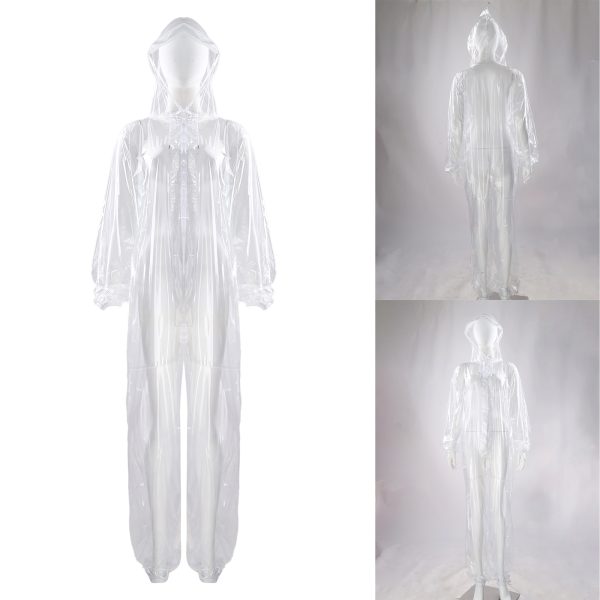 Adults Transparent Full-body Hooded Raincoat Portable Convenient One-piece Waterproof Raincoat Jumpsuit for Outdoor Workwear at AliExpress