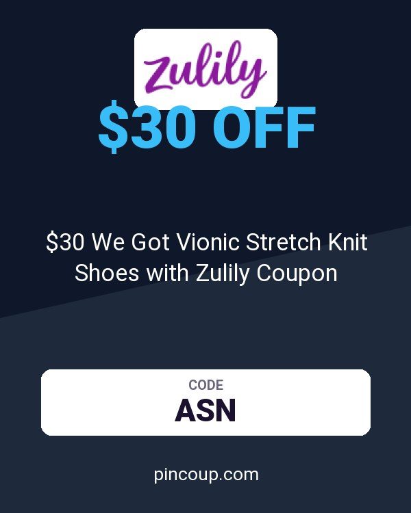 $30 We Got Vionic Stretch Knit Shoes with Zulily Coupon