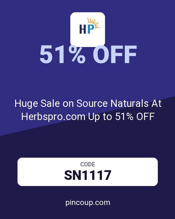 Huge Sale on Source Naturals At Herbspro.com Up to 51% OFF