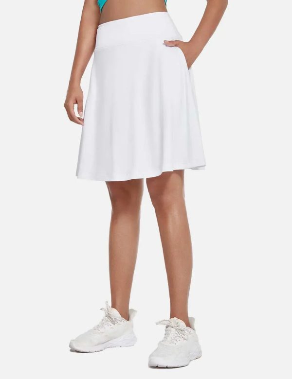 Laureate UPF50+ Pleated Skort - White / L at Baleaf