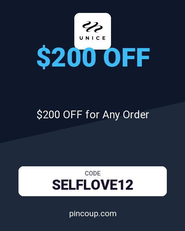 UNice coupon: $200 OFF for Any Order