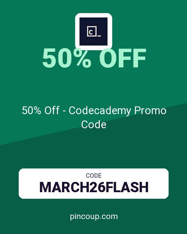 50% Off - Codecademy Promo Code