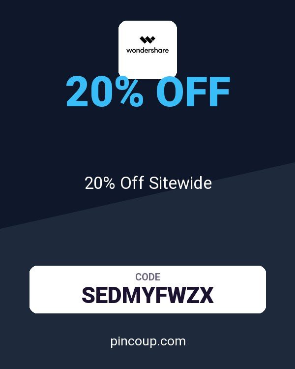 Wondershare Software coupon: 20% Off Sitewide