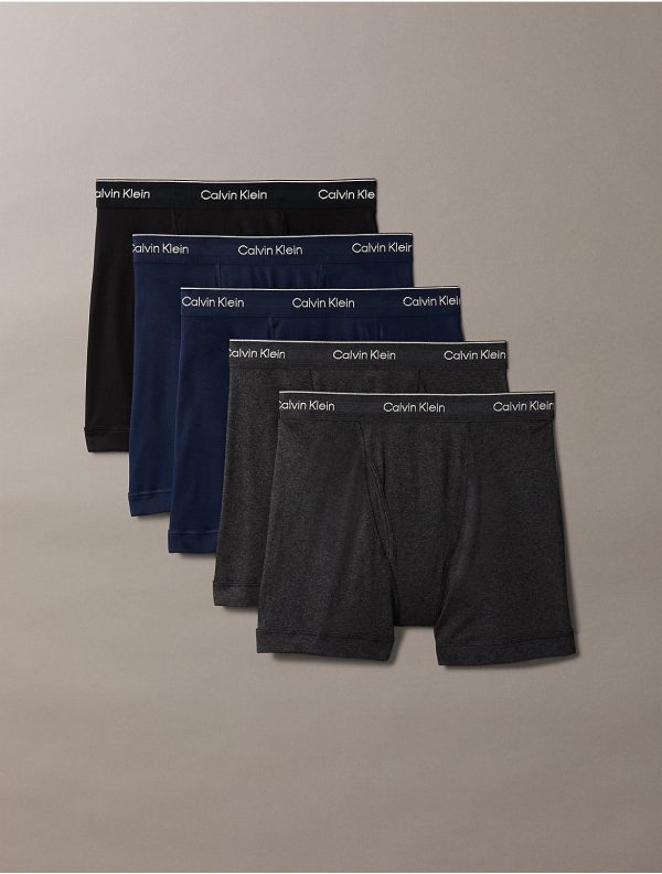 Calvin Klein Men's Cotton Classics 5-Pack Boxer Brief - Multi - M