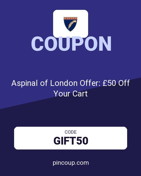 Aspinal of London Offer: £50 Off Your Cart