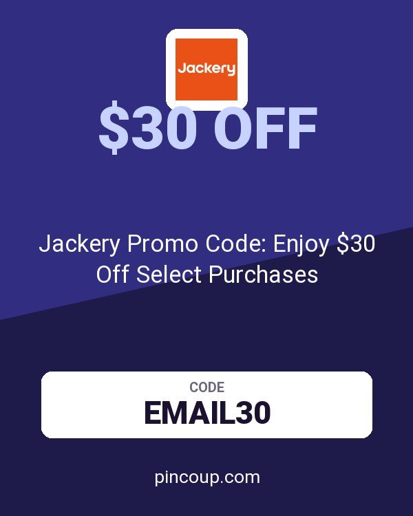 Jackery Promo Code: Enjoy $30 Off Select Purchases