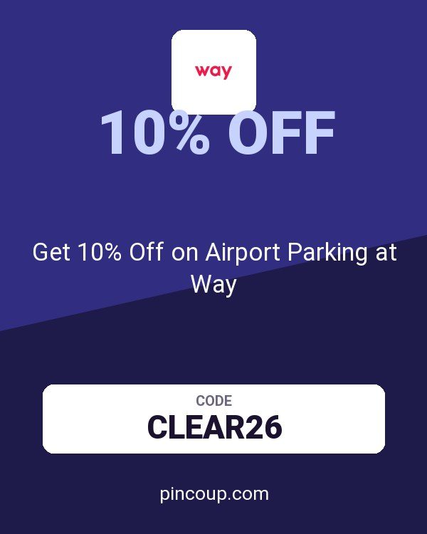 Way.com (US and CA) coupon: Get 10% Off on Airport Parking at Way