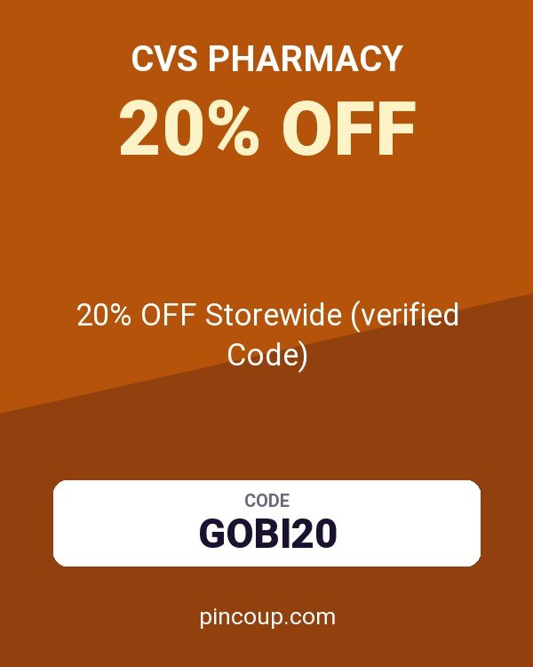 CVS Pharmacy coupon: 20% OFF Storewide (verified Code)