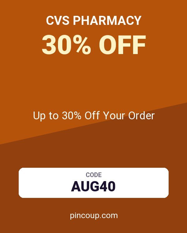 CVS Pharmacy coupon: Up to 30% Off Your Order